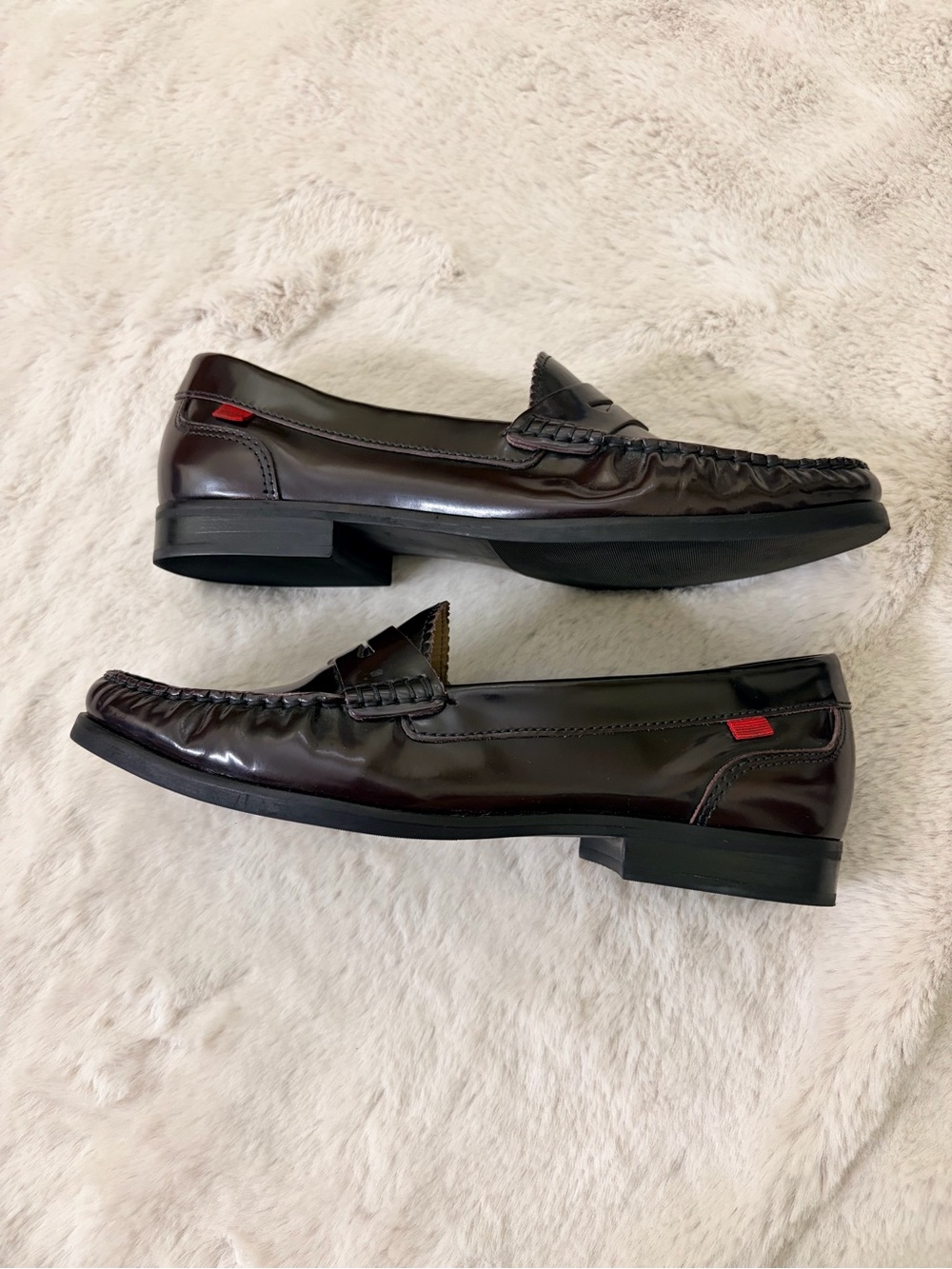 NWOB Marc Joseph NY East Village 2.0 Penny Loafers Oxblood Burgundy Size 8 - Picture 4 of 12